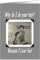 Mother’s Day Hair - Mom in Law card
