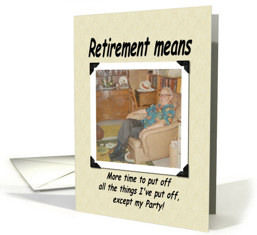 Retirement Invite - FUNNY card (364656)