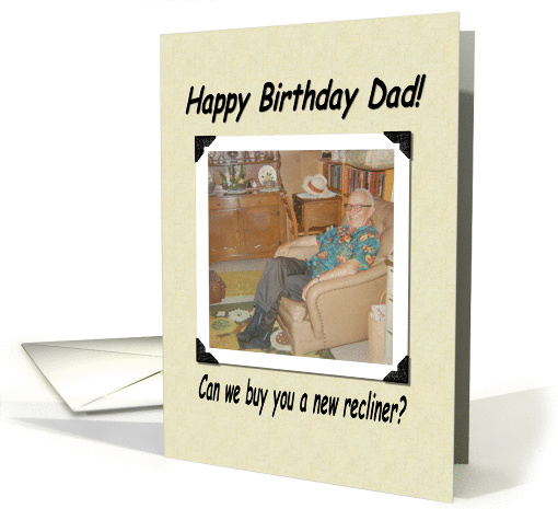 Birthday Dad Chair - FUNNY card (364687)