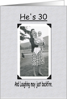 30th Birthday -Guy - FUNNY card