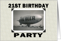 21st Birthday Party card