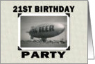 21st Birthday Party card