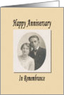 Anniversary Remembrance card
