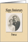Anniversary From Us card