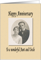 Anniversary - Aunt Uncle card