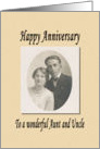 Anniversary - Aunt Uncle card