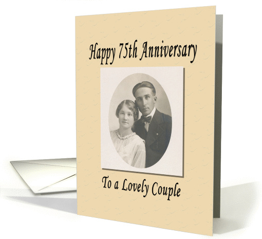 75th Anniversary - Lovely Couple card (365998)
