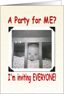 1st Birthday Party invitation card