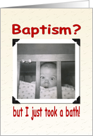 Baptism invitation card