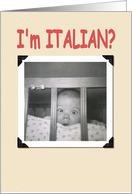 I’m Italian? card