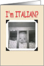 I’m Italian? card