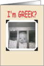 I’m Greek? card