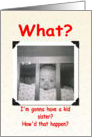 Expecting Announcement - girl card