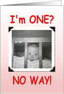 First Birthday card