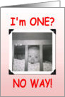 First Birthday card