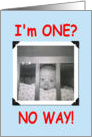 First Birthday card