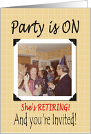 Retirement party for Her card