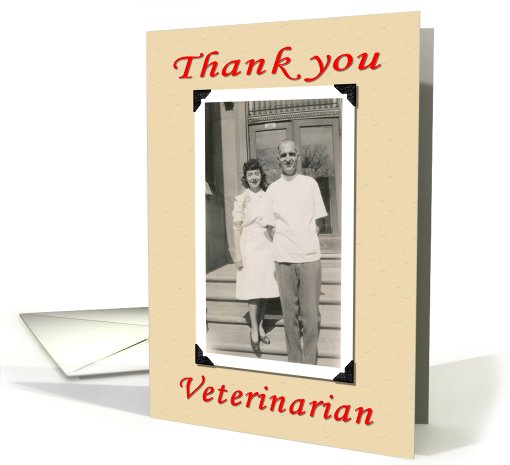 Thank You Veterinarian card (380363)