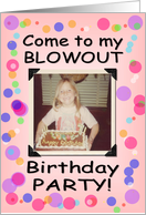 Birthday Party - girl card