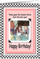 Smoke Alarm Birthday card