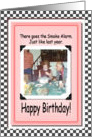 Smoke Alarm Birthday card