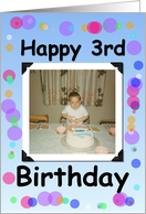 Happy 3rd Birthday - Boy card