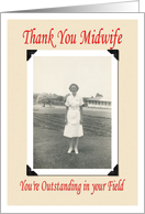 Thank You Midwife card