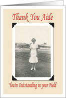 Thank You Aide card