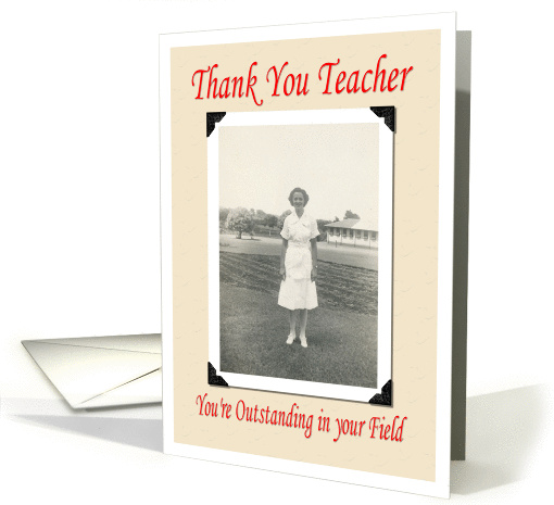 Thank You Teacher card (382025)