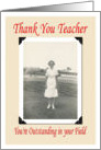 Thank You Teacher card