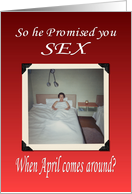 April Fools SEX card