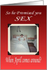 April Fools SEX card