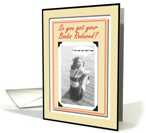 Boobs Reduced - FUNNY card (382220)