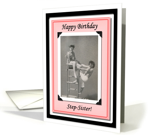 Happy Birthday Step Sister card (382635)