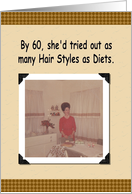 60th Birthday - Funny card