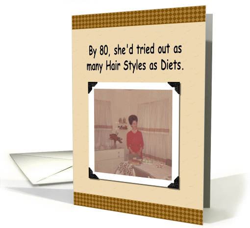 80th Birthday - Funny card (382830)