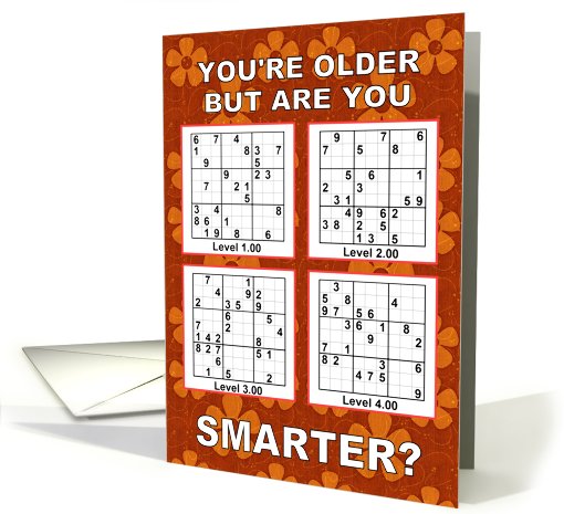 Sudoku Lady Birthday - Funny card (382839)