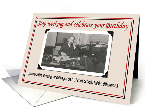 Business Birthday - Funny card (383417)