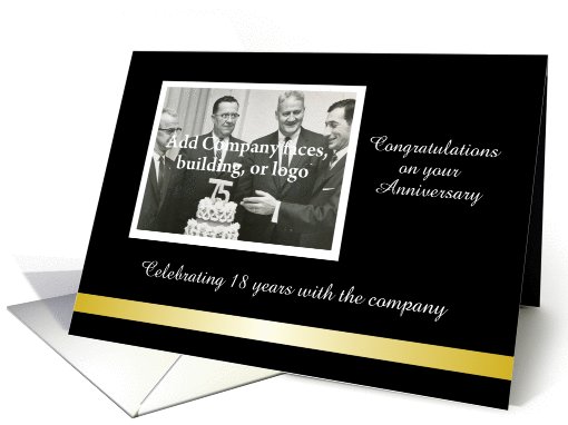 Custom Employee Anniversary - Add Photo card (383464)