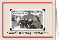 Lunch Meeting - Funny card