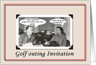 Golf Outing - Funny card