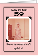 59th Birthday - FUNNY card