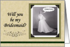 Terrified Bride - Bridesmaid card
