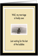 Divorce is final - Humor card