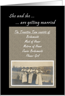 Lesbian Wedding Party card