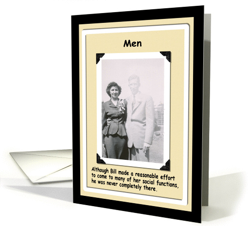 Men - not all there card (387078)
