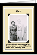 Men - not all there card