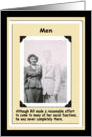 Men - not all there card