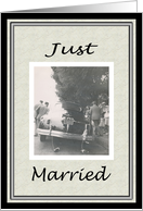 Just Married Announcement - funny card