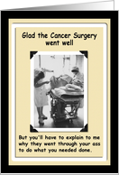 Cancer Surgery - Congrats card